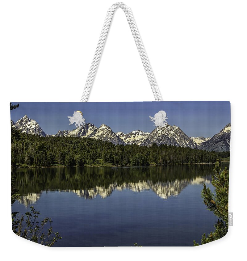 Wyoming Weekender Tote Bag featuring the photograph Grand Teton Afternoon by Michael J Samuels