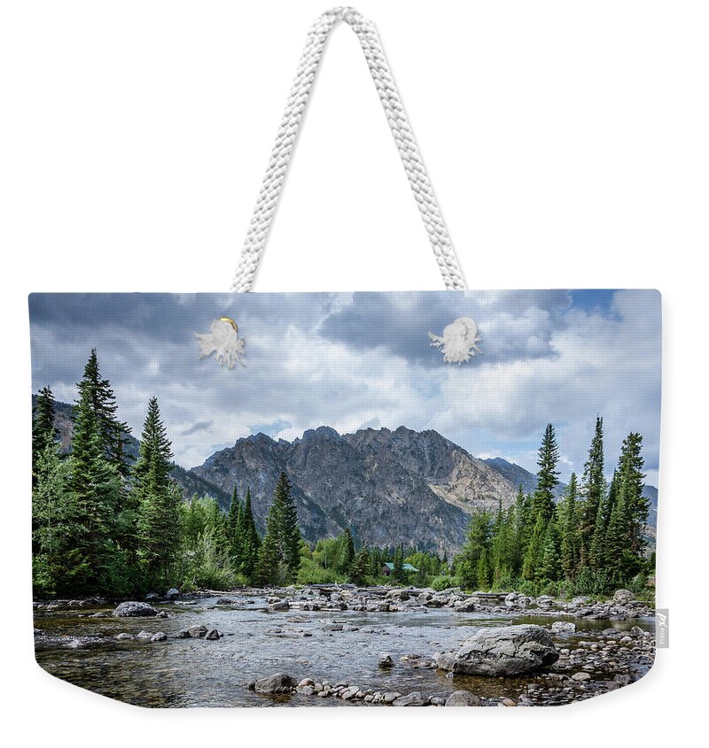 Landscape Weekender Tote Bag featuring the photograph Grand Teton by Jaime Mercado