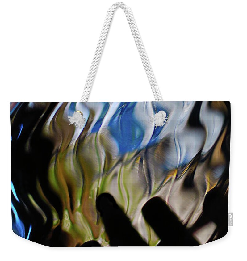 Abstract Weekender Tote Bag featuring the photograph Grasping at Curves by Sue Capuano