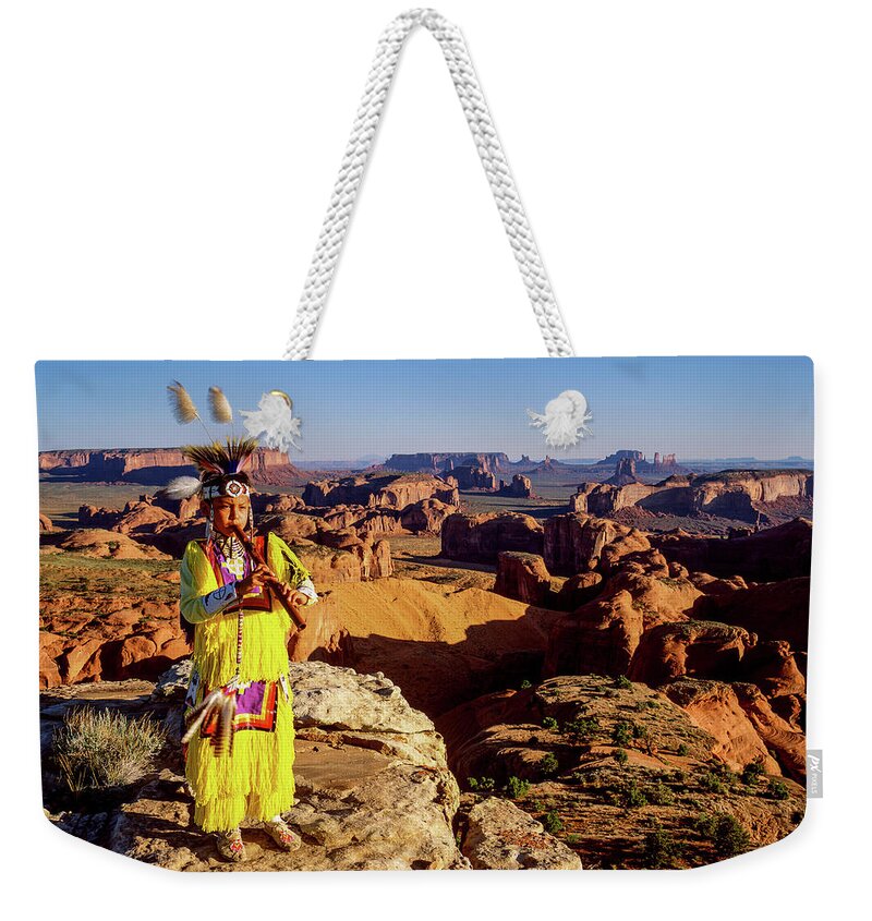 Monument Valley Weekender Tote Bag featuring the photograph Grass Dancer by Dan Norris