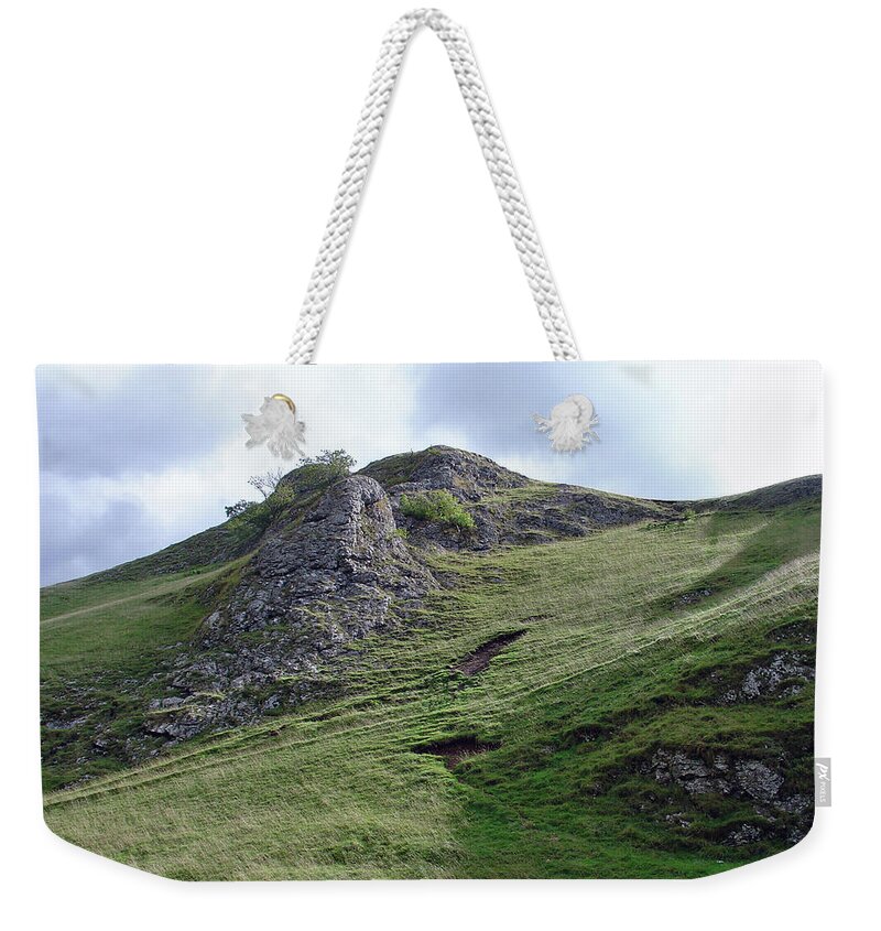 Bright Weekender Tote Bag featuring the photograph Grassy Slopes of Thorpe Cloud by Rod Johnson