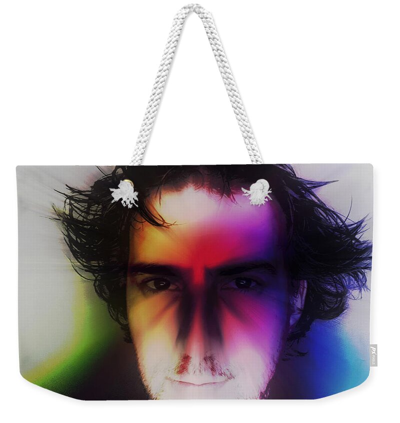  Weekender Tote Bag featuring the photograph Gray Hair by John Gholson