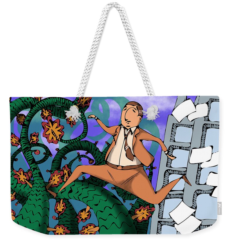 Great-escpae Weekender Tote Bag featuring the digital art Great escape by Piotr Dulski