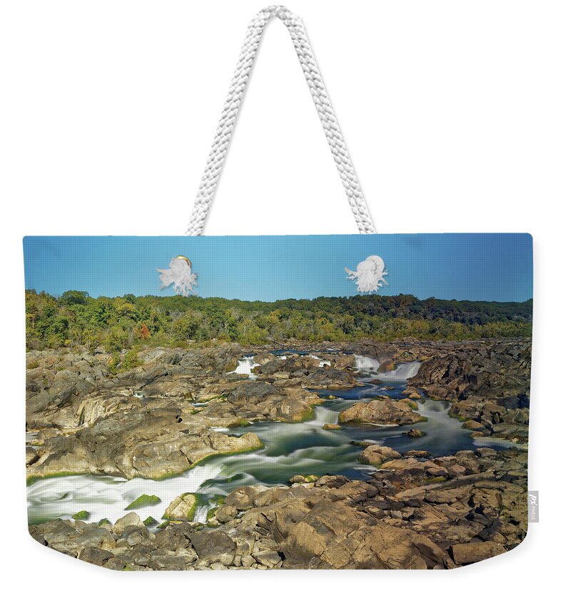 Great Falls Weekender Tote Bag featuring the photograph Great Falls near Washington DC by Doolittle Photography and Art