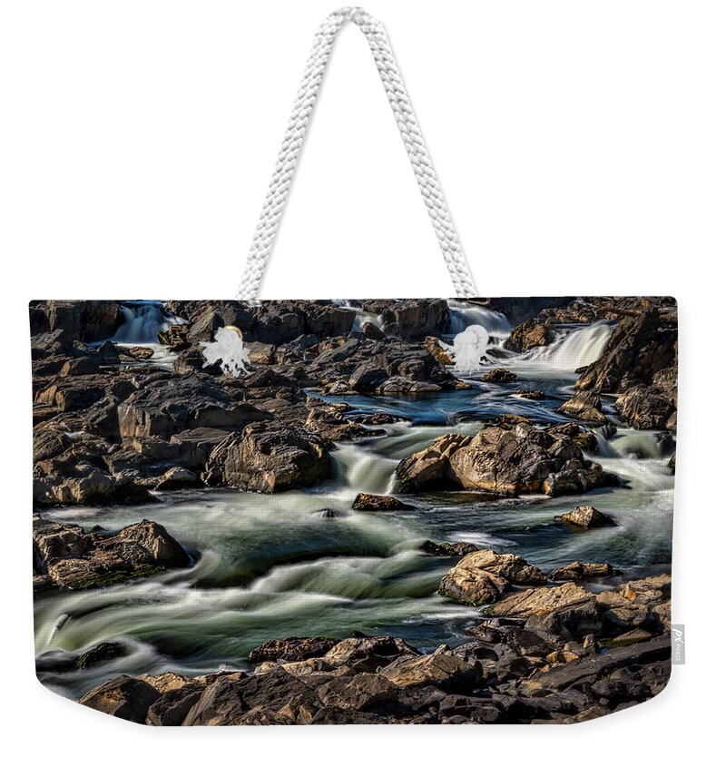 Great Falls Weekender Tote Bag featuring the photograph Great Falls Overlook #2 by Stuart Litoff