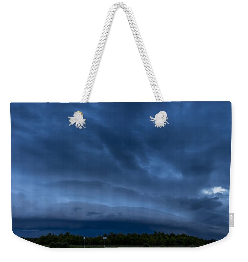 Boynton Beach Weekender Tote Bag featuring the photograph Green Cay Storm 2 by Nancy L Marshall