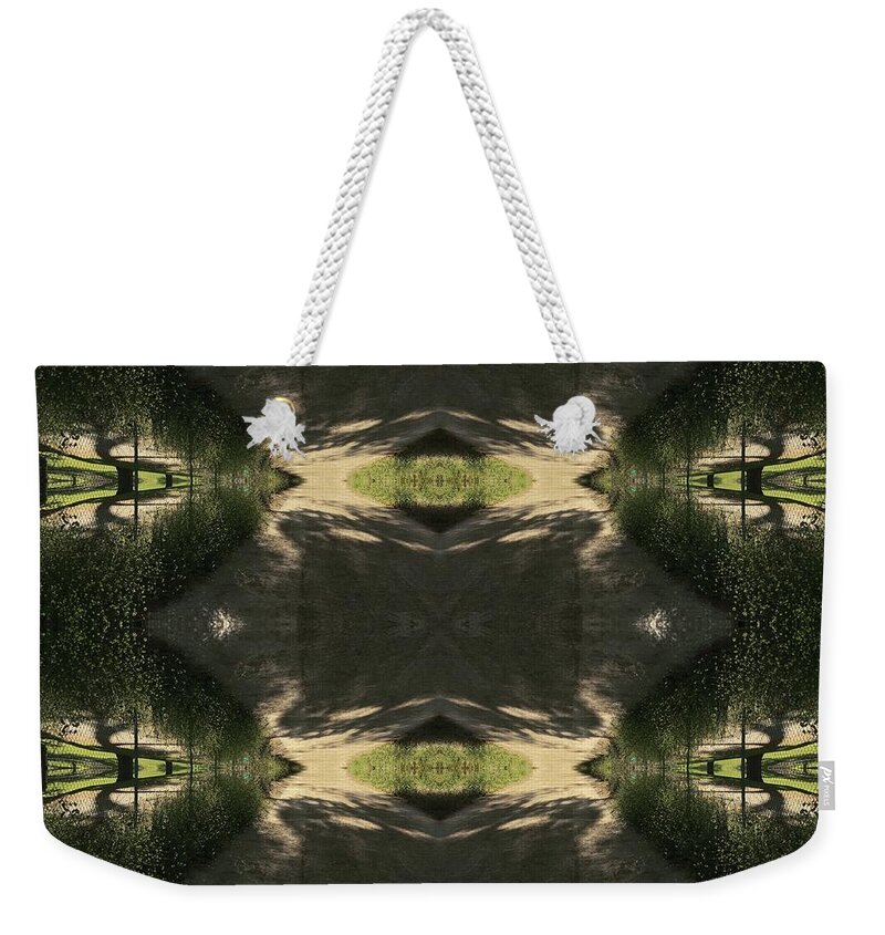 Green Weekender Tote Bag featuring the photograph Green Design by Nora Boghossian