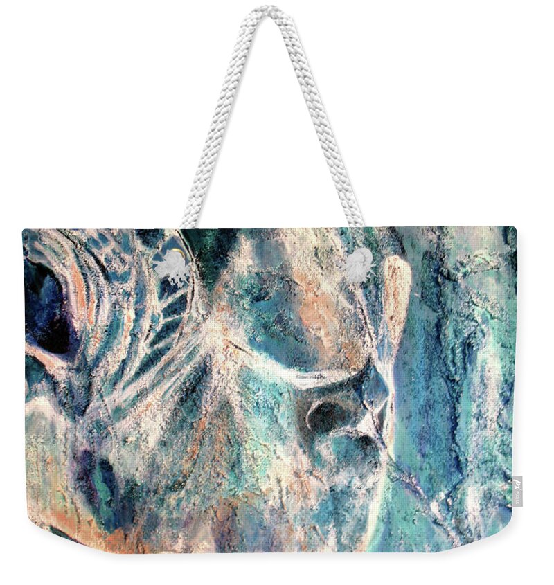 Endangered Species Weekender Tote Bag featuring the painting Green Sea Turtle by Toni Willey