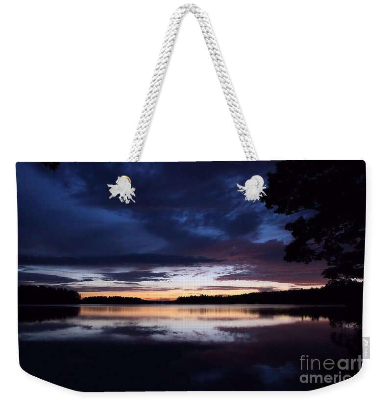 Landscape Weekender Tote Bag featuring the photograph Greeting The Dawn by Sandra Huston