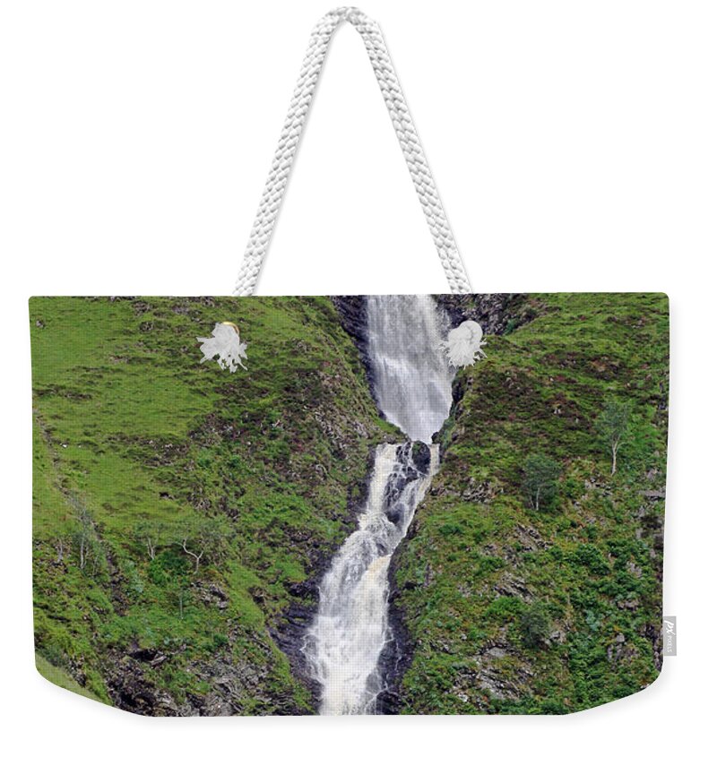 Grey Mare's Tail Weekender Tote Bag featuring the photograph Grey Mare's Tail by Tony Murtagh