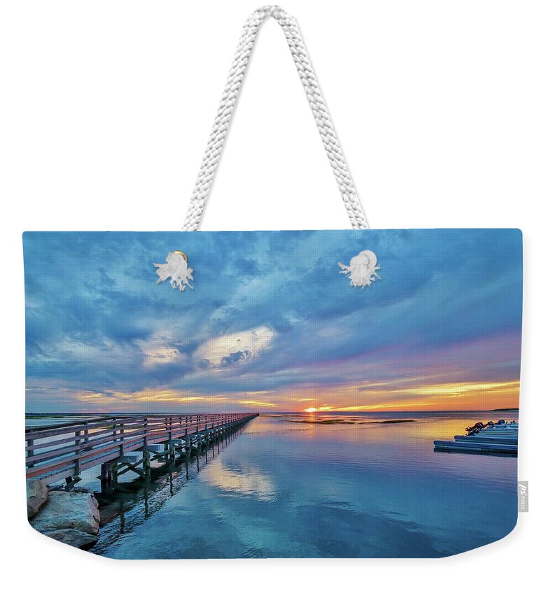 Grey's Beach Weekender Tote Bag featuring the photograph Grey's Beach Sunset No 4 by Marisa Geraghty Photography