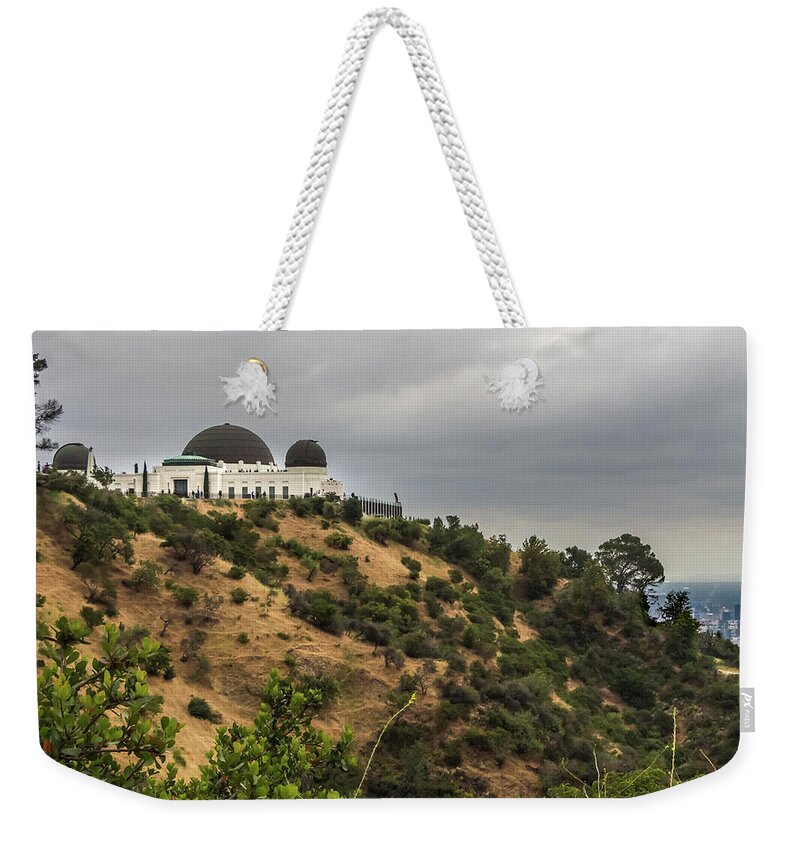 Southern California Weekender Tote Bag featuring the photograph Griffith Park Observatory by Ed Clark