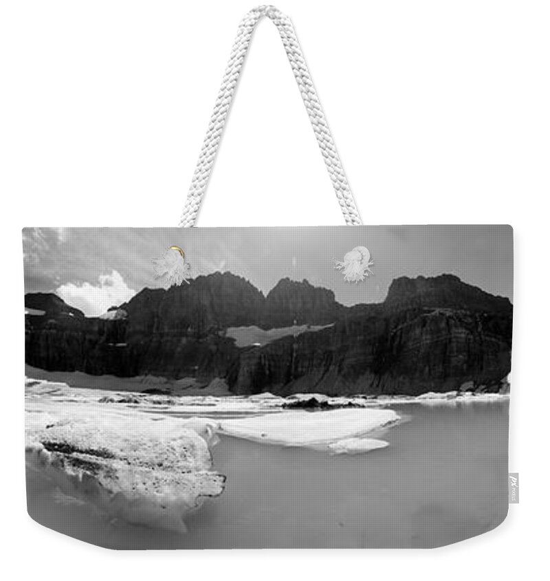Glacier National Park Weekender Tote Bag featuring the photograph Grinnell Glacier Panorama by Sebastian Musial
