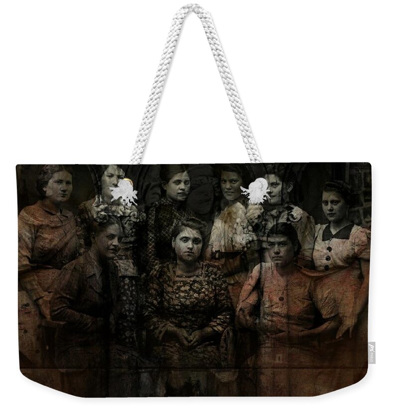 Group Weekender Tote Bag featuring the photograph Group Portrait by Jim Vance
