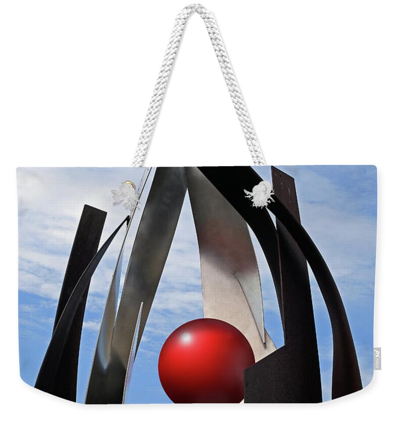 Abstract Weekender Tote Bag featuring the photograph Growing Sculpture by Christopher McKenzie