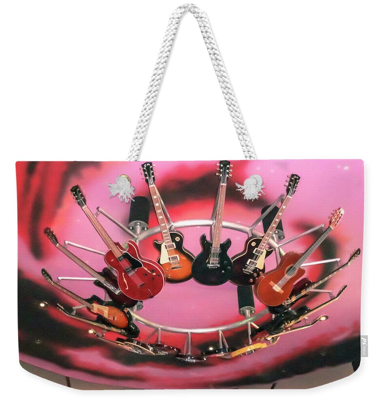 Hard Rock Weekender Tote Bag featuring the photograph Guitar Heaven by Darrell Foster
