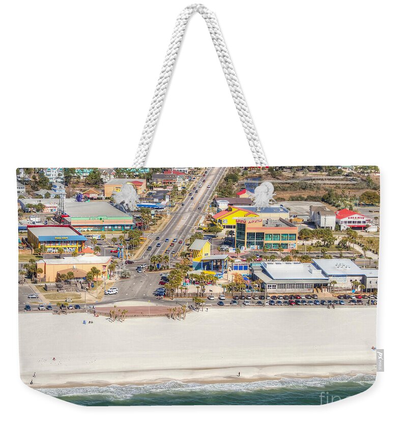 Gulf Shores Weekender Tote Bag featuring the photograph Gulf Shores - Hwy 59 by Gulf Coast Aerials -