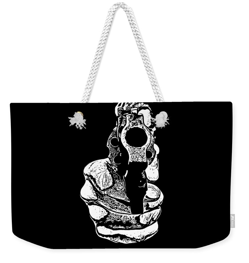 Gunman Weekender Tote Bag featuring the photograph Gunman T-shirt by Edward Fielding