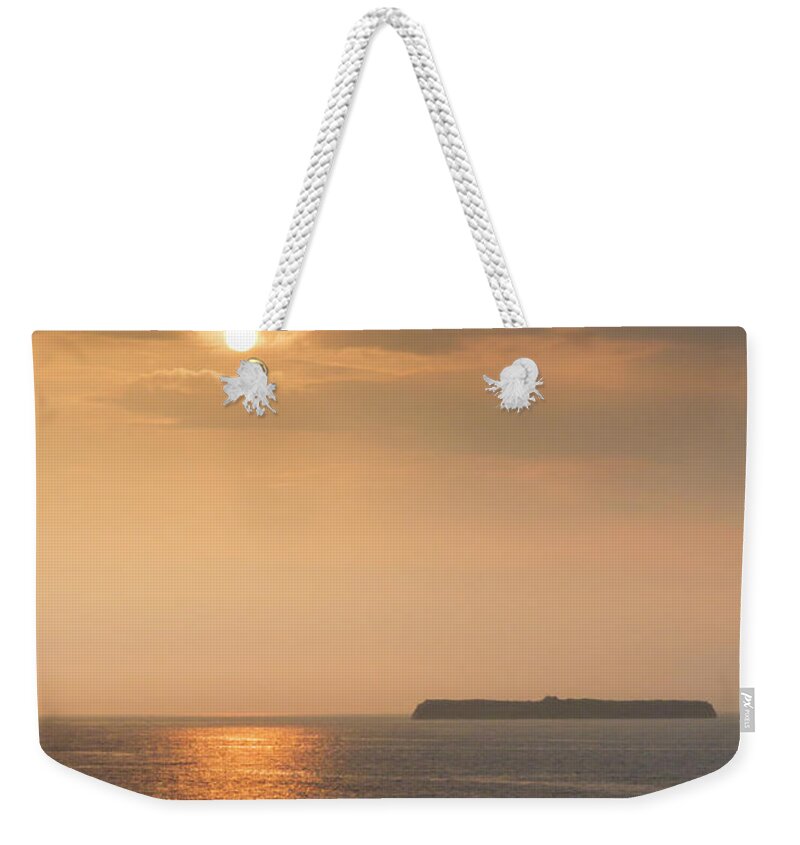 Island Weekender Tote Bag featuring the photograph Gurrig Island Eve by Mark Callanan