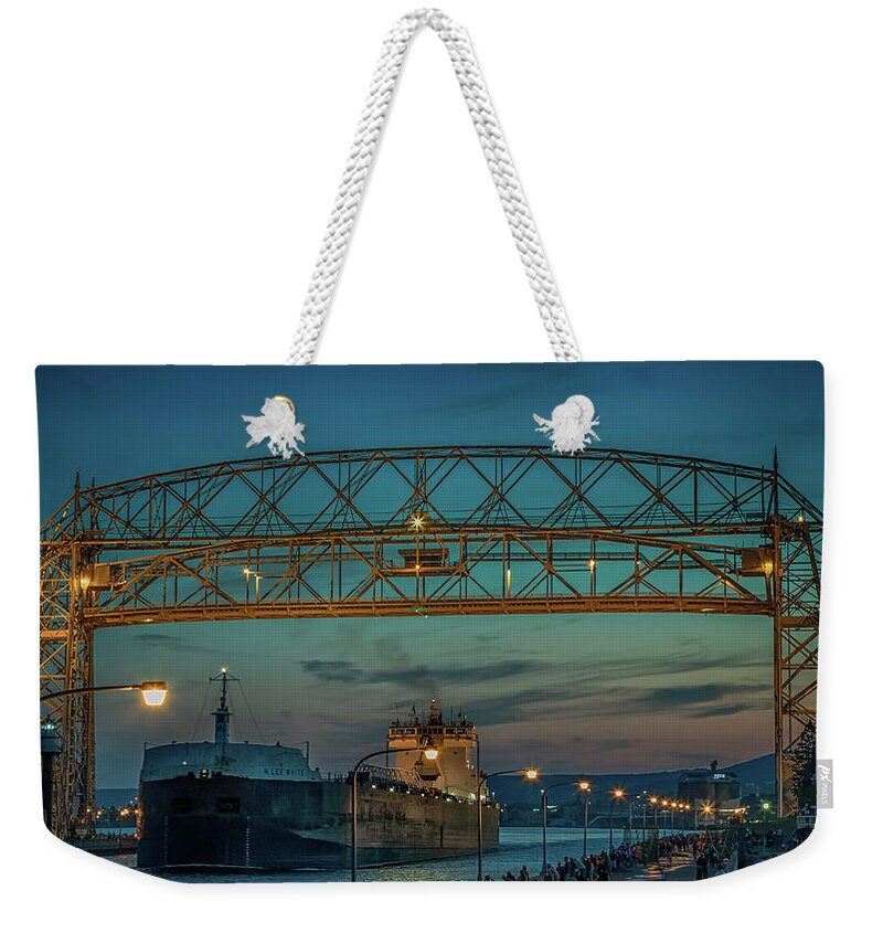 H Lee White Weekender Tote Bag featuring the photograph H. Lee White by Susan Rissi Tregoning