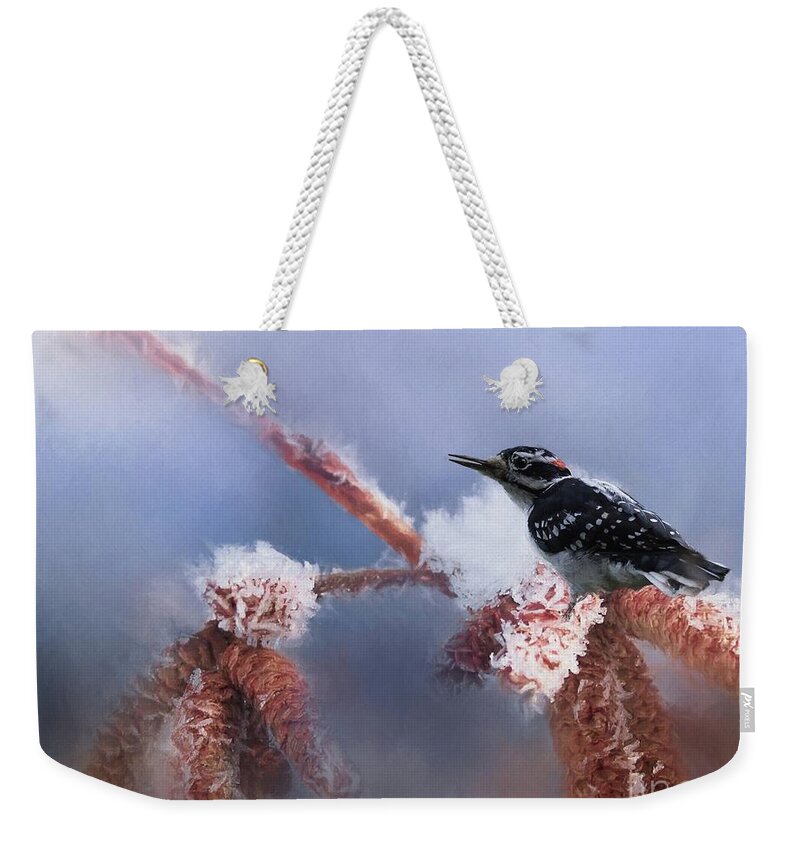 Woodpecker Weekender Tote Bags