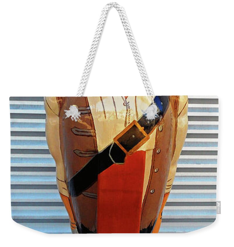 Halifax Weekender Tote Bag featuring the photograph Halifax Statues 7 by Ron Kandt