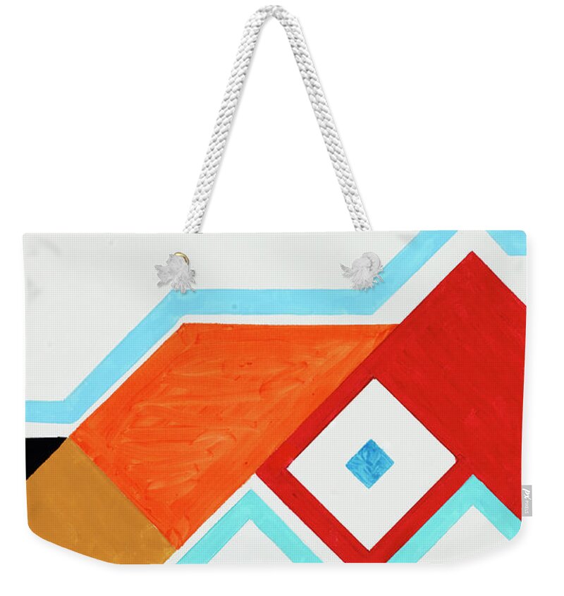 Abstract Weekender Tote Bag featuring the painting Halleluja - Part IX by Willy Wiedmann