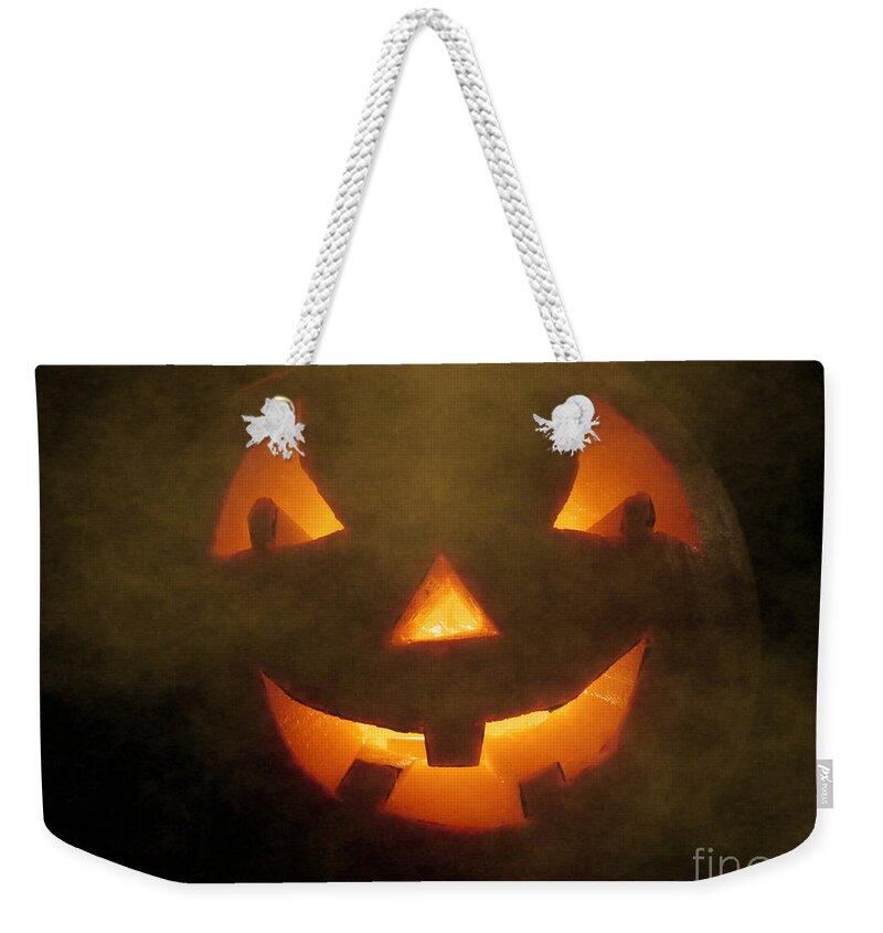 Halloween Welcome Weekender Tote Bag featuring the photograph Halloween Welcome by Martin Howard