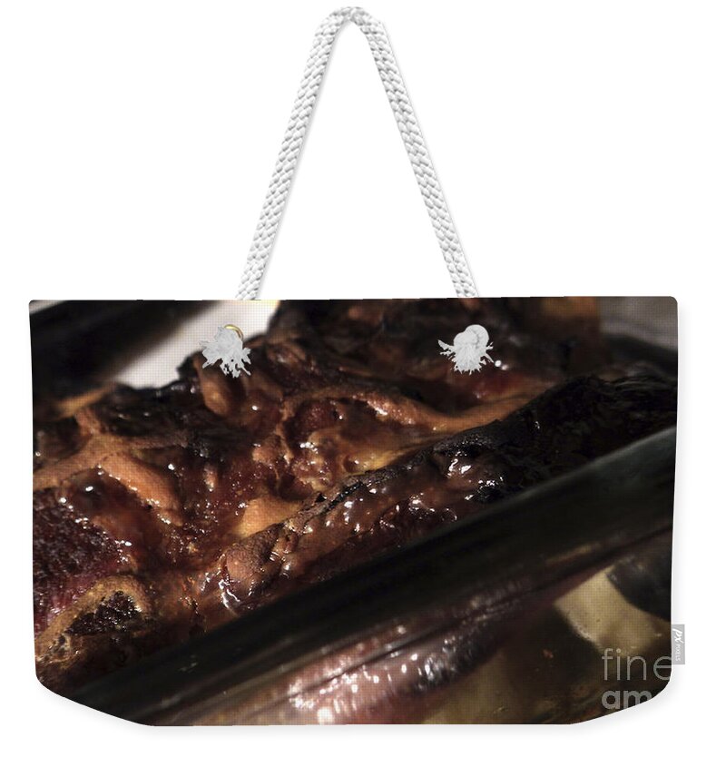Food Weekender Tote Bag featuring the photograph Ham and Potatoes by Joseph A Langley