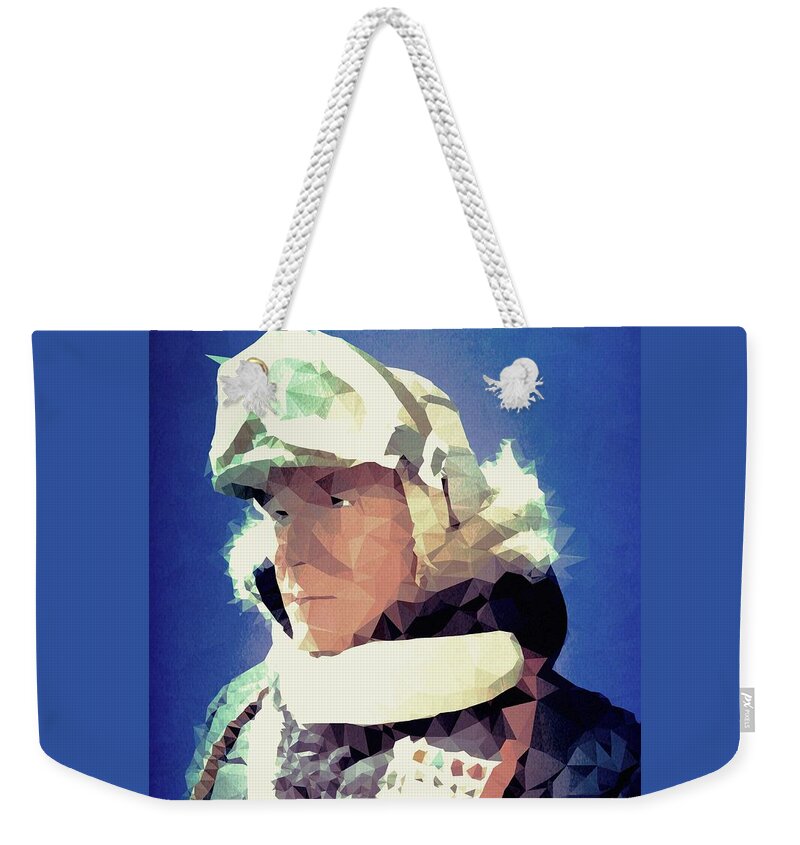 Han Solo Weekender Tote Bag featuring the digital art Han by HELGE Art Gallery