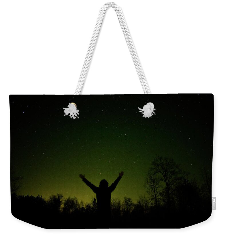 Alabama Weekender Tote Bag featuring the photograph Hands to the Heavens by James-Allen