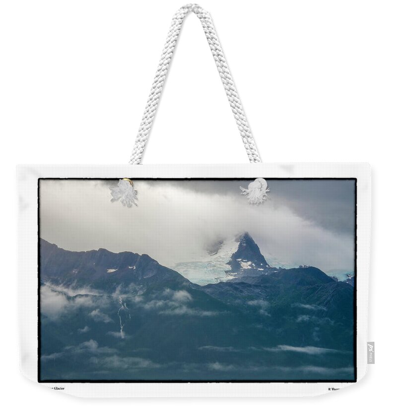 Glacier Weekender Tote Bag featuring the photograph Hanging Glacier by R Thomas Berner