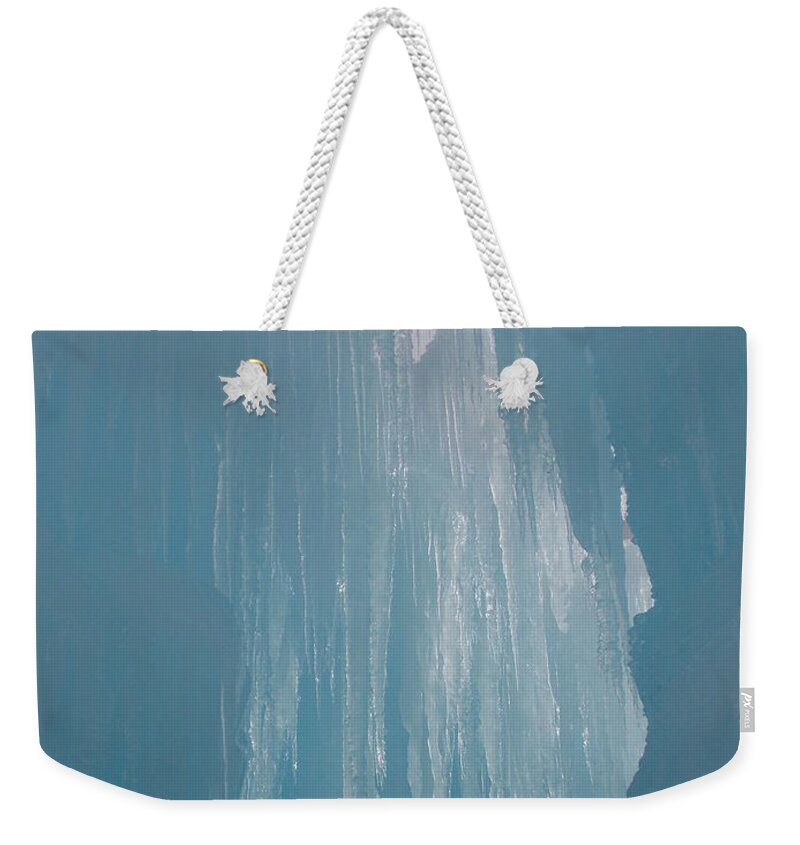 Ice Castle Weekender Tote Bag featuring the photograph Hanging Icicles by Catherine Gagne