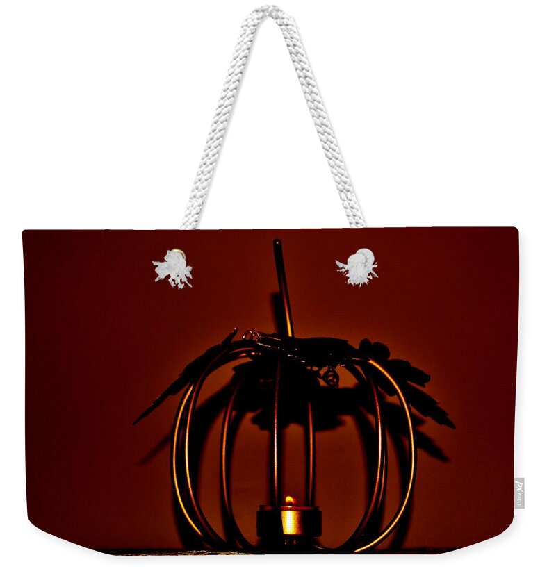 Candle Weekender Tote Bag featuring the photograph Happy Halloween by Eileen Brymer