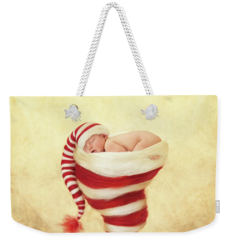 Holiday Weekender Tote Bag featuring the photograph Happy Holidays by Anne Geddes