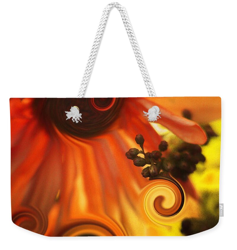 Flowers Weekender Tote Bag featuring the photograph Happy Thoughts by Arthur Miller
