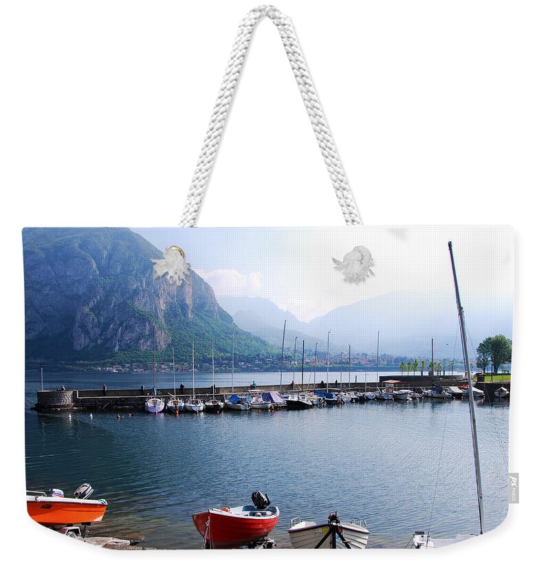Parè Weekender Tote Bag featuring the photograph Harbor by Fabio Caironi