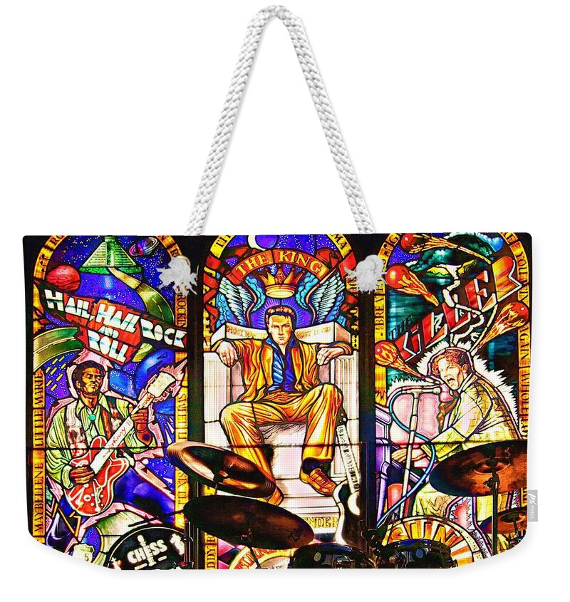 Hard Rock Cafe Weekender Tote Bag featuring the photograph Hard Rock Cafe by Tatiana Travelways