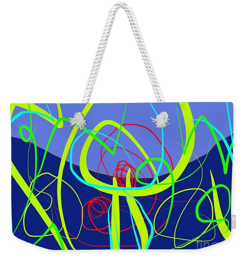 Hard Weekender Tote Bag featuring the painting Hard work by Chani Demuijlder