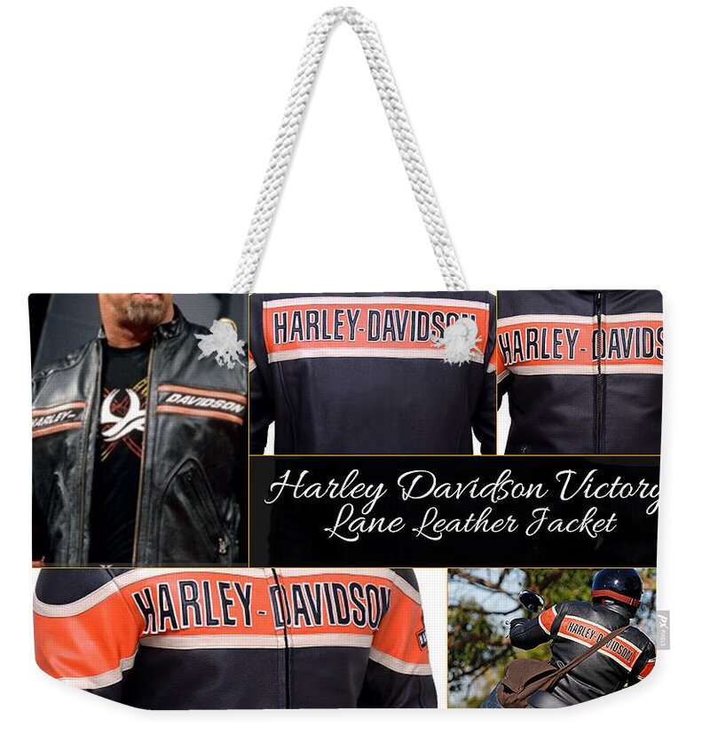 Harley Davidson Victory Lane Jacket Weekender Tote Bag by Harley