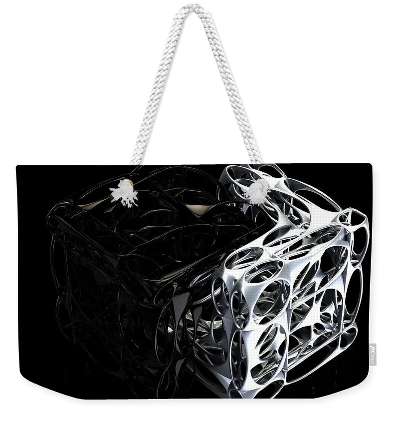 Abstract Weekender Tote Bag featuring the digital art Harmony by William Ladson