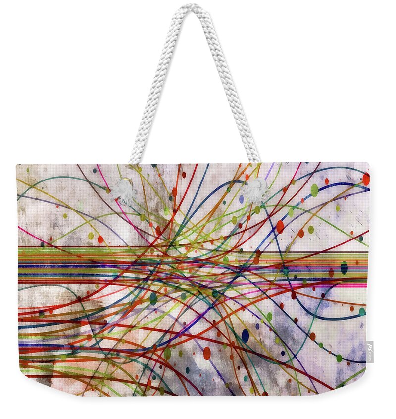 Harness Weekender Tote Bag featuring the digital art Harnessing Energy 1 by Angelina Tamez