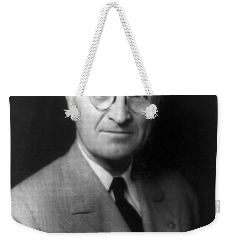 harry S Truman Weekender Tote Bag featuring the photograph Harry S Truman - President of the United States of America by International Images