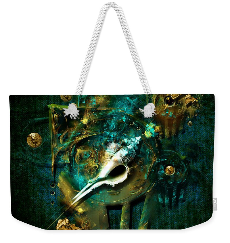 Hatpin Weekender Tote Bag featuring the painting Hatpin by Alexa Szlavics