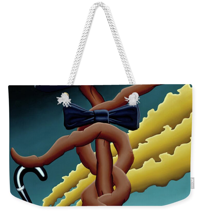  Weekender Tote Bag featuring the painting Hats Off by Paxton Mobley