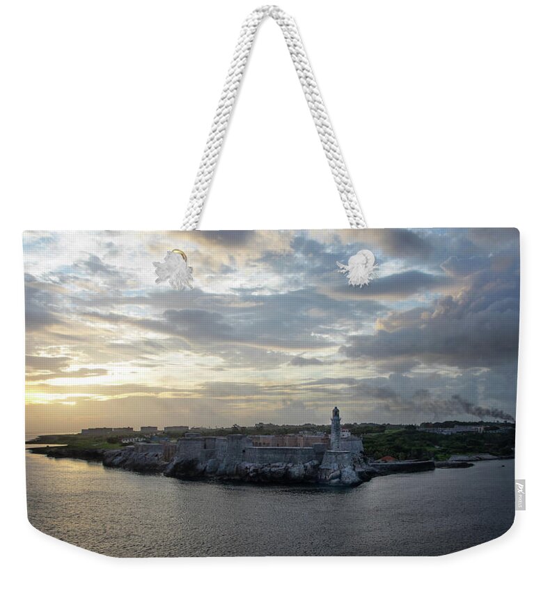 Travel Weekender Tote Bag featuring the photograph Havana Castillo by Arthur Dodd