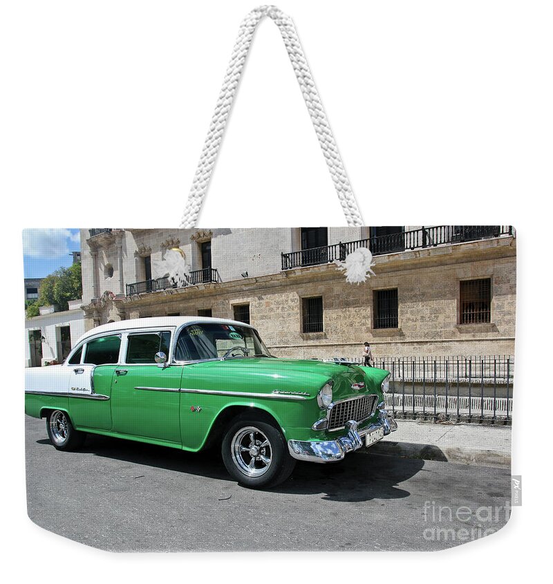 Havana Weekender Tote Bag featuring the photograph Havana vintage 6 by Tom Griffithe