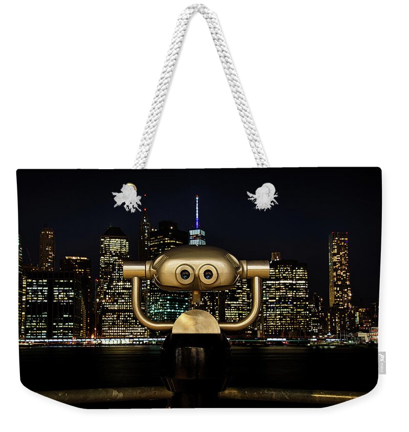 New York City Weekender Tote Bag featuring the photograph Have a Look by Raf Winterpacht