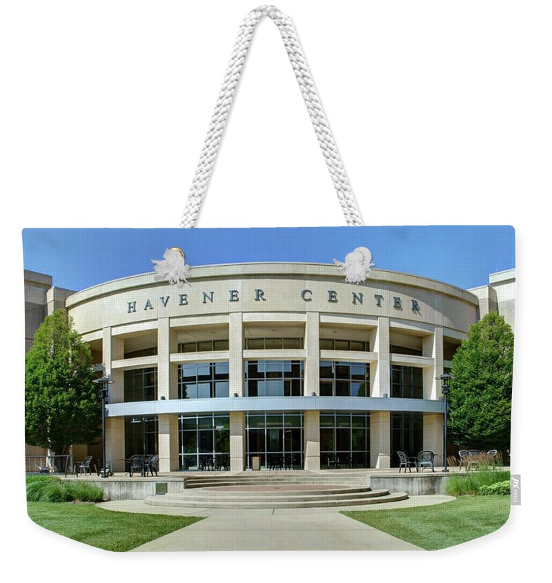 Missouri Weekender Tote Bag featuring the photograph Havener Center - Missouri University of Science and Technology by Nikolyn McDonald