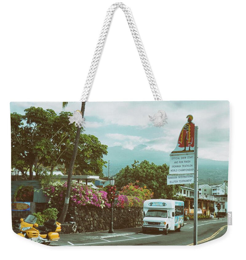 Hawaii Weekender Tote Bag featuring the photograph Hawaii Ironman Start Point by Mary Lee Dereske